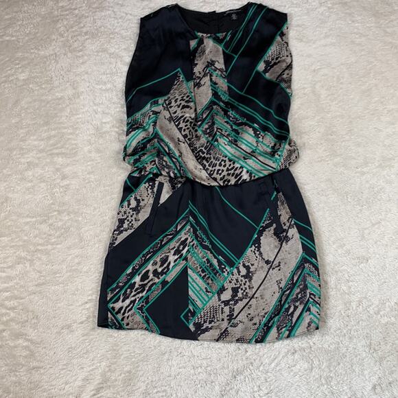 Kenneth Cole New York geometric leopard and snake patterned dress, size 6 - Picture 3 of 13